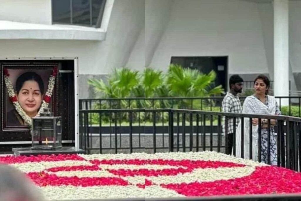 Rachita Ram Visits Ex-Tamil Nadu CM Jayalalithaa's Memorial, Sparks Rumours Of A Biopic