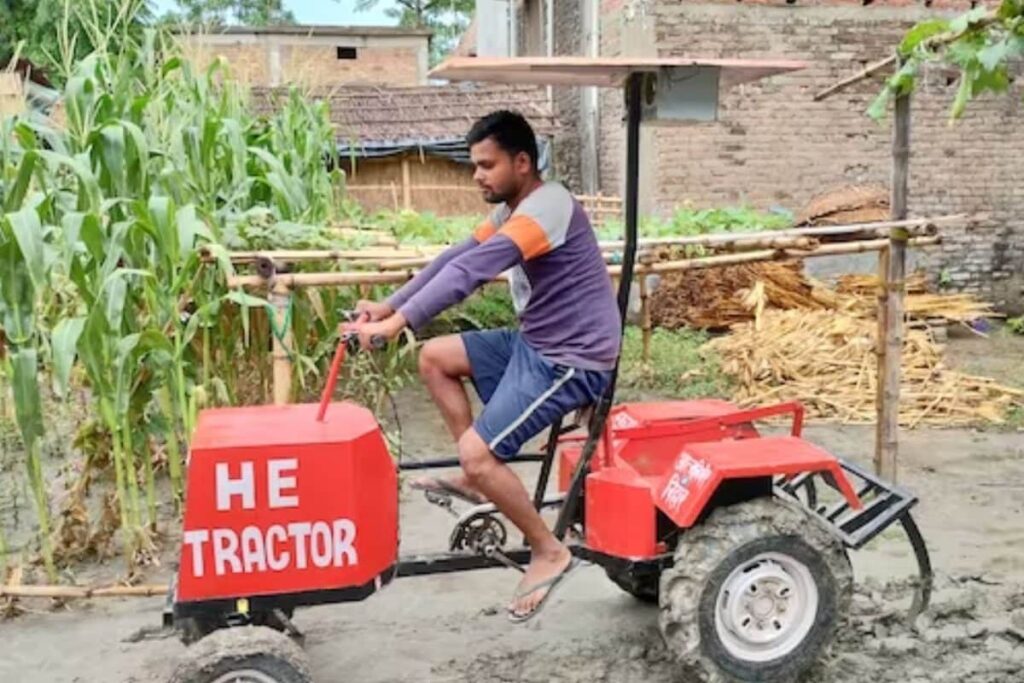 Bihar Farmer's 'Human Energy' Tractor Doesn't Run On Fuel Or Electricity But...