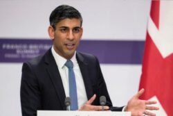 Rishi Sunak Says UK Must Grasp Opportunities of AI to Remain a Tech Capital