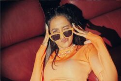 Niharika Konidela Looks Super Cool In Orange Crop Top And Faded Denim, See Pic