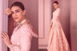 Kriti Sanon Exudes Grace in an Absolutely Beautiful Pastel Pink Lehenga; See Photos