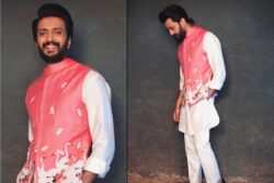 Riteish Deshmukh Is the Pinnacle of Class and Style in THIS Pink Embroidered Kurta; See Photos