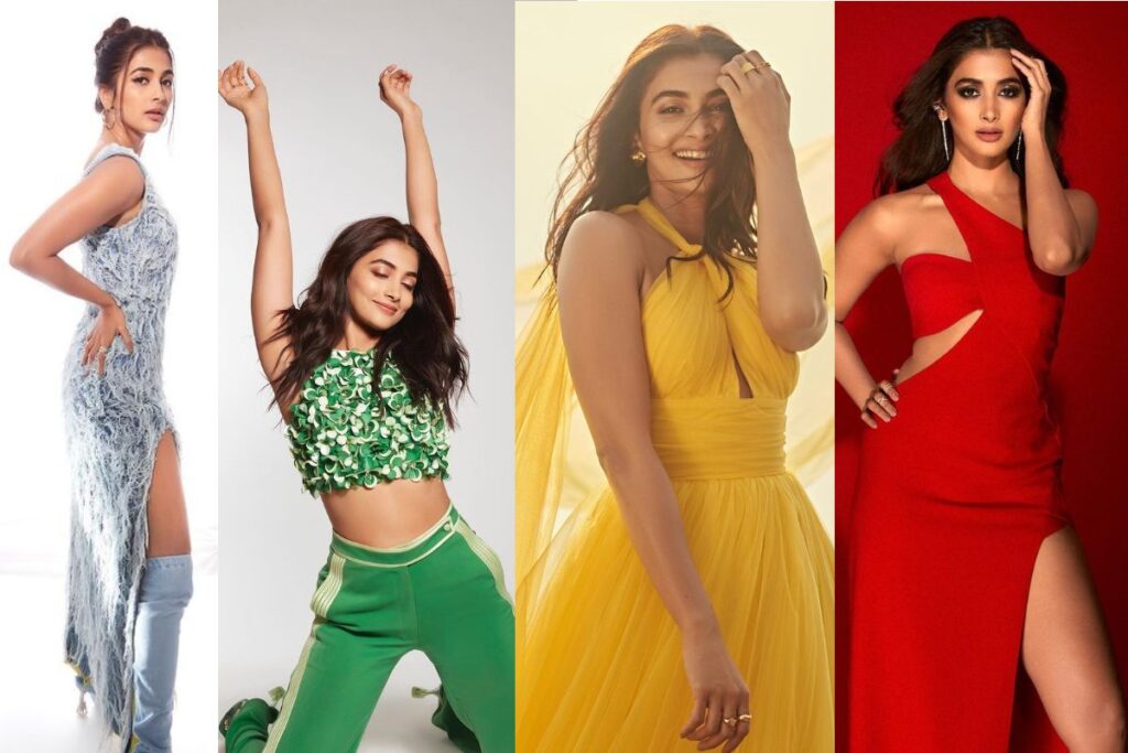 Pooja Hegde Makes a Stylish Splash in the 7 Colours of the Rainbow