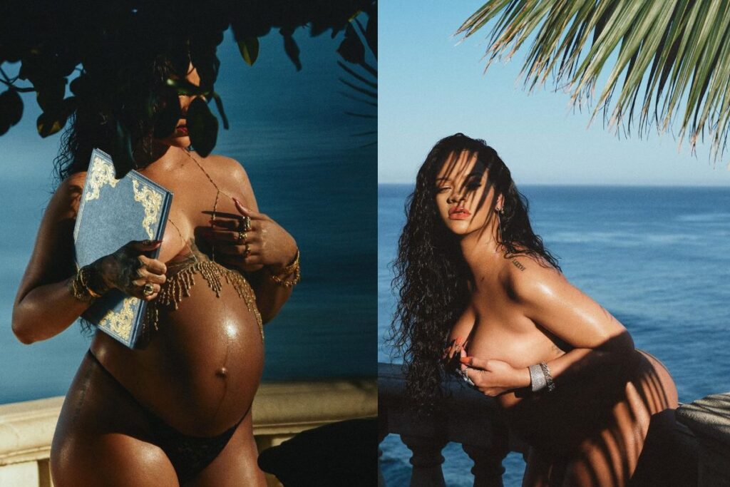 Remember When Rihanna Wore Nothing but a Jewelled Bralette for Her Maternity Shoot in 2022?