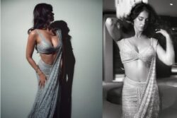 Disha Patani Looks Drop Dead Gorgeous in a Exquisite Silver Saree and Bralette Worth a Whopping 2.3 Lakhs