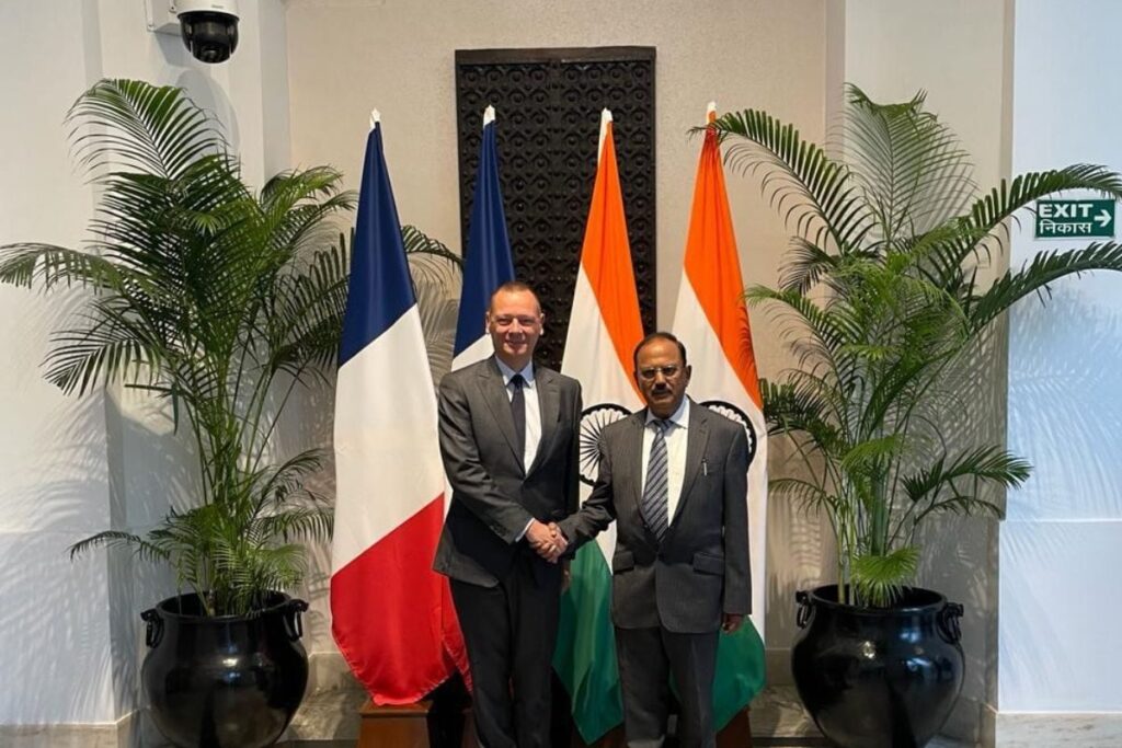 NSA Doval Holds Talks with French President's Advisor; Focus on PM's Paris Visit Next Week