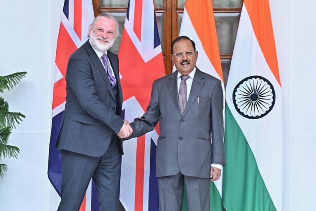 NSA Doval Urges UK Counterpart Barrow to Take Strong Action Against Extremist Threats to Indian Officers