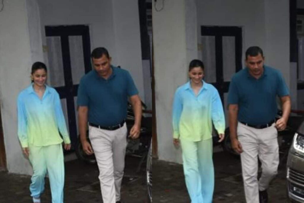 Alia Bhatt Sports Comfy Casuals As She Heads Out For A Dubbing Session, Fans Call Her 'Rani'