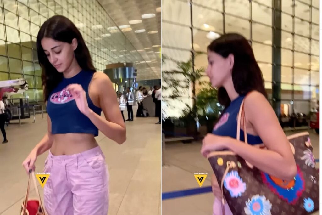 Ananya Panday Channels Her Inner Barbie In Shades Of Pink And Purple At The Airport