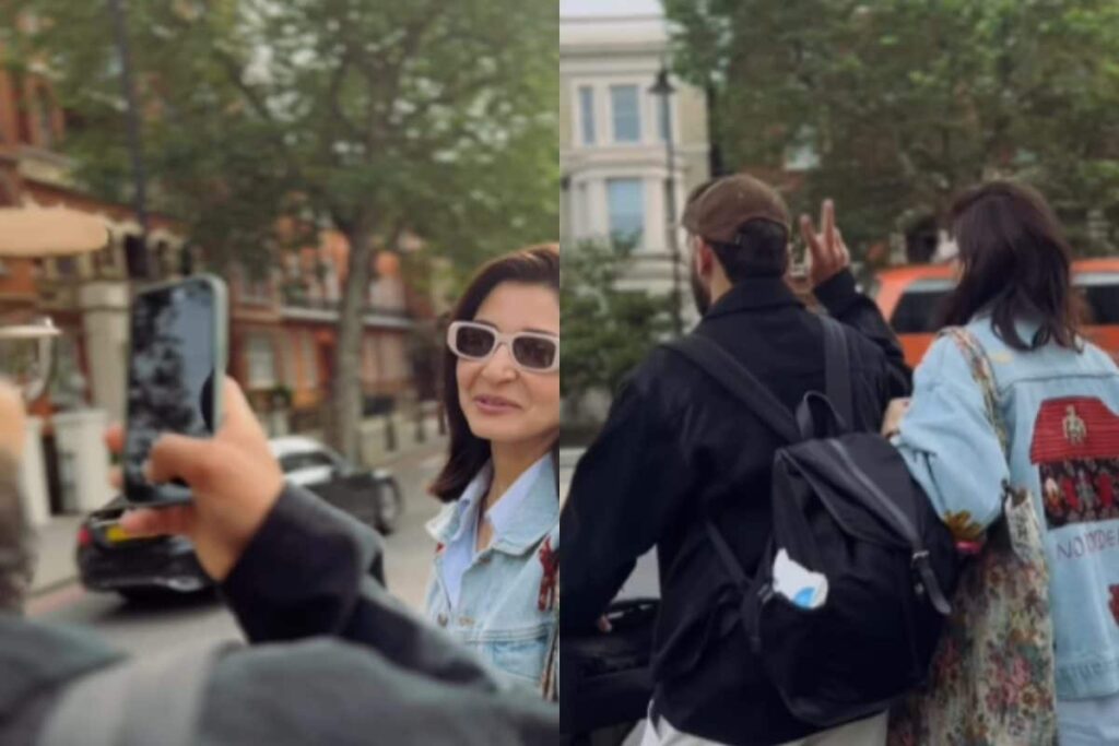 Anushka Sharma Turns Model For Virat Kohli as They Enjoy a Date in London With Vamika; Watch