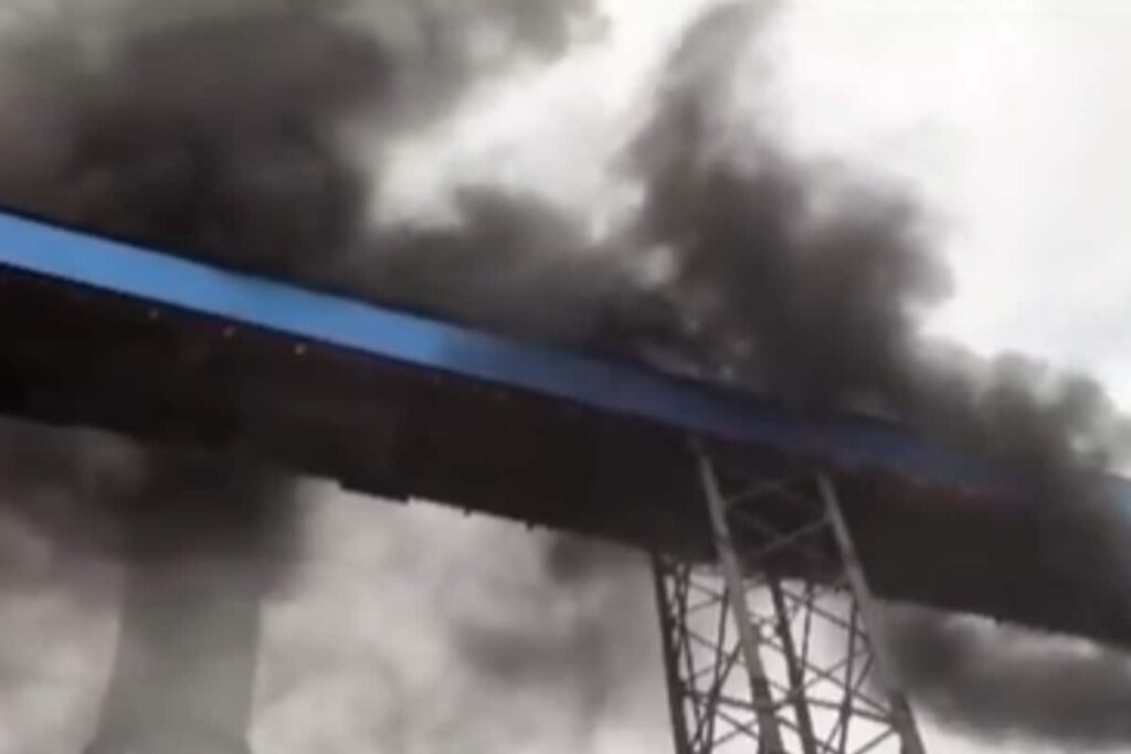 Andhra: Fire Breaks Out At Thermal Power Plant in Nelatur, Firefighting Op Underway | WATCH