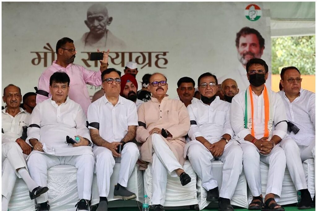 Delhi Congress Stages Protest Against Manipur Violence, Rahul Gandhi's Disqualification