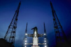 Chandrayaan-3 Countdown Starts 1pm Today, ISRO Scientists Take Miniature Model to Tirupati | Watch