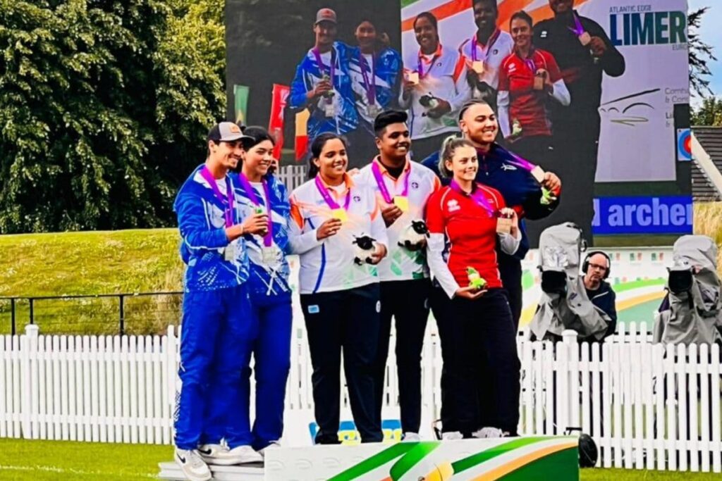 Priyansh-Avneet Pair Wins Junior Mixed Team Archery Gold at Worlds