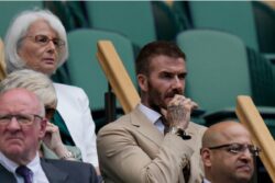 David Beckham Sits in Royal Box at Wimbledon a Day after Princess Kate Made an Appearance