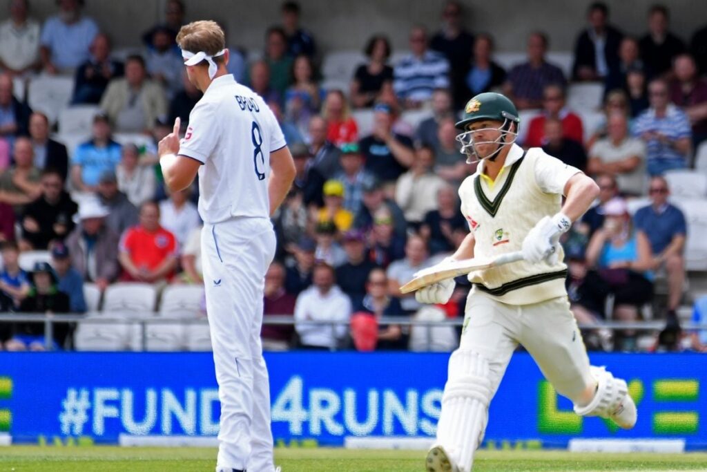 WATCH: Stuart Broad Gets the Better of David Warner For 17th Time in Test Cricket