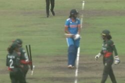 WATCH: Harmanpreet Kaur Hits Stumps, Argues With Umpire After Controversial LBW Decision in 3rd ODI