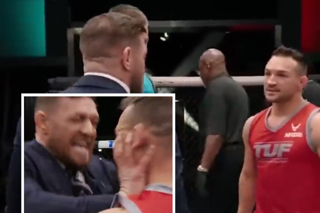 Conor McGregor Shoves Michael Chandler in The Ultimate Fighter Episode