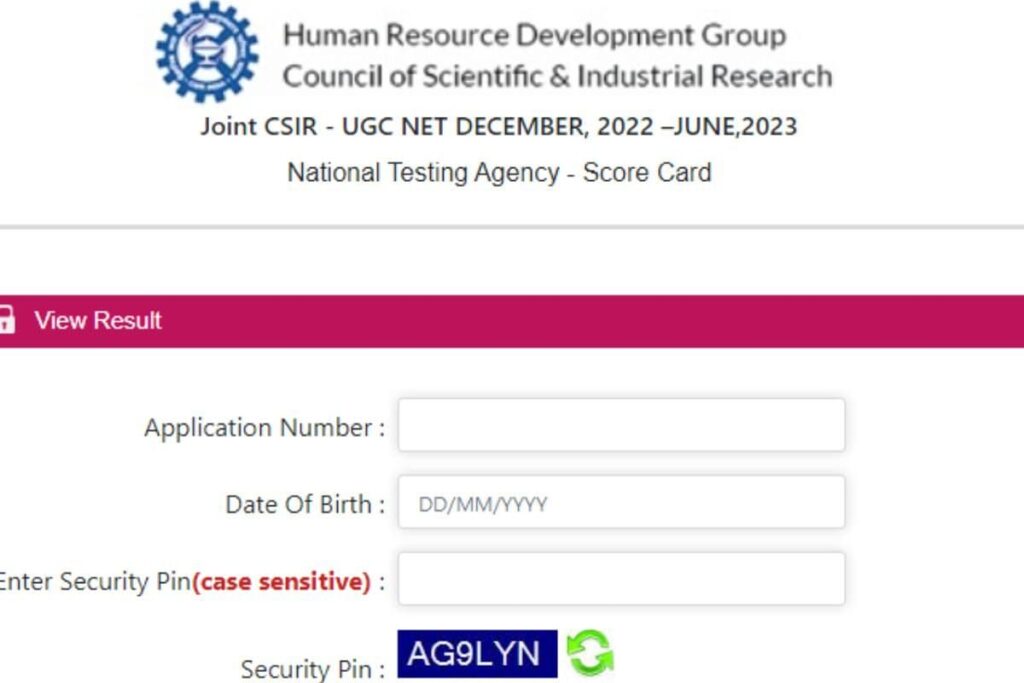 Joint CSIR UGC NET Result for June 2023 Session Declared at csirnet.nta.nic.in