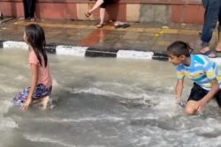 Viral Video of Delhi People Having 'Fun' in Sewage Water Sparks Debate on 'Civic Sense'