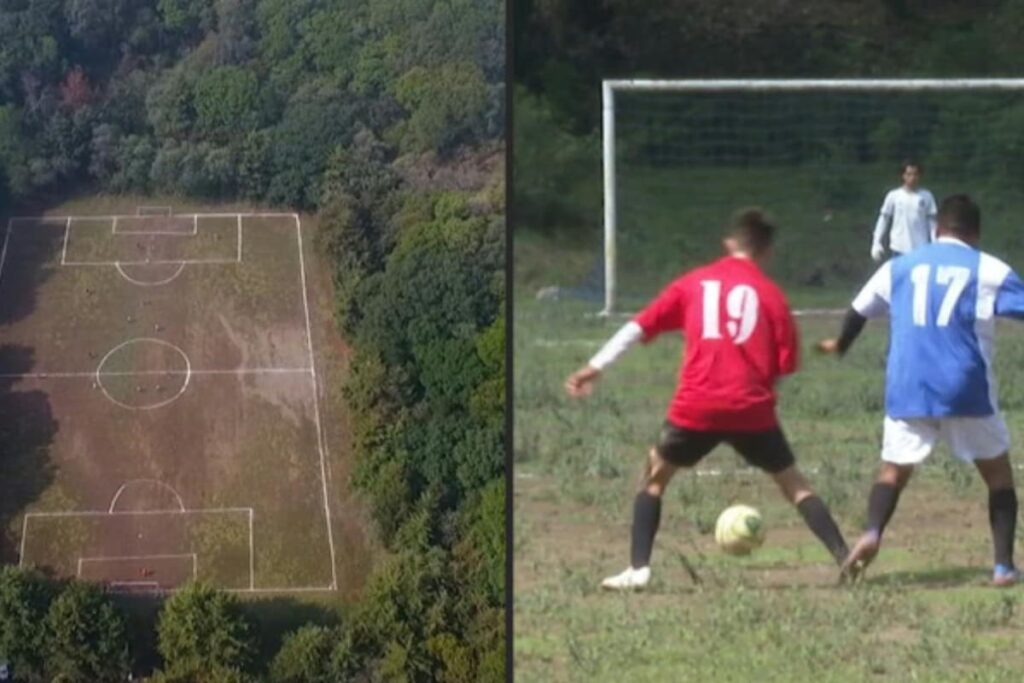 Mexican Volcano Crater Home to 'Unique' Football Pitch