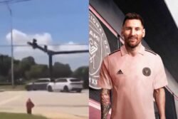 Lionel Messi's Car Jumps Red Light, Narrowly Avoids Car Crash Ahead of Inter Miami Debut | WATCH