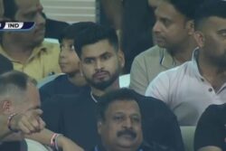 Shreyas Iyer Spotted in Stands, Cheering for India During SAFF Championship Semifinal Against Lebanon
