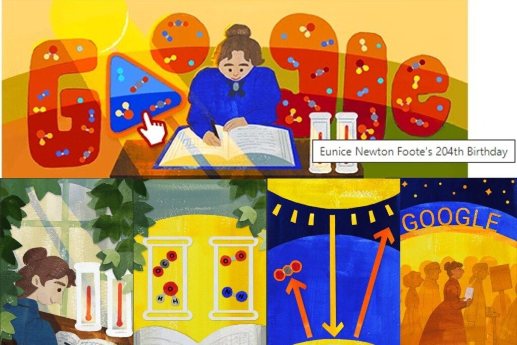 Google Doodle Celebrates American Scientist Eunice Newton Foote 204th Birth Anniversary
