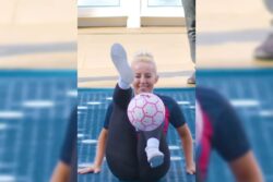 Woman Achieves Her Seventh World Record With Mind-Blowing Football Trick