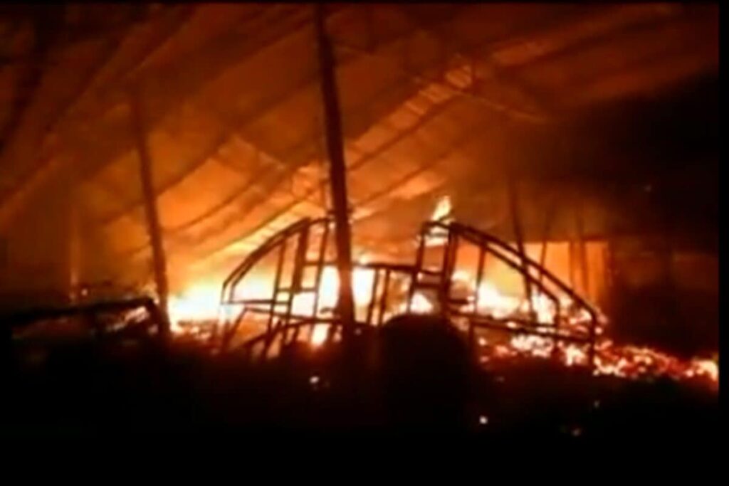 Blaze at Tent Godown in Delhi, 12 Fire Tenders Rushed