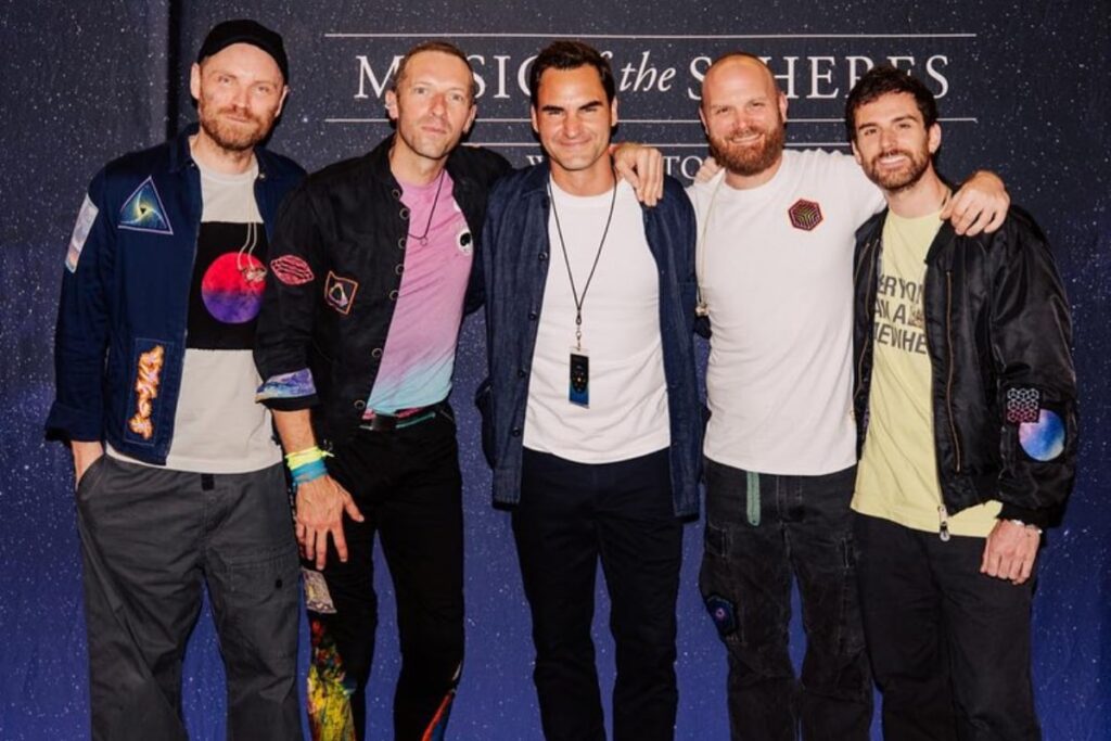 ICYMI: Roger Federer Sings Don't Panic With Coldplay In Surprise Appearance
