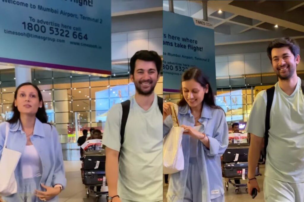 Karan Deol, Drisha Acharya Keep It Casual At They Return From Honeymoon