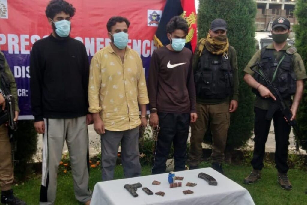 Terror Module Busted: PhD Scholar Among 3 Arrested in Kashmir for Brainwashing Youths