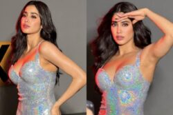 Janhvi Kapoor Goes Bold And Bling At Bawaal Screening; See Photos