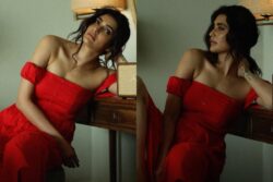 Hotness Alert! Karishma Tanna Paints The Town Red In Sexy Off-Shoulder Dress