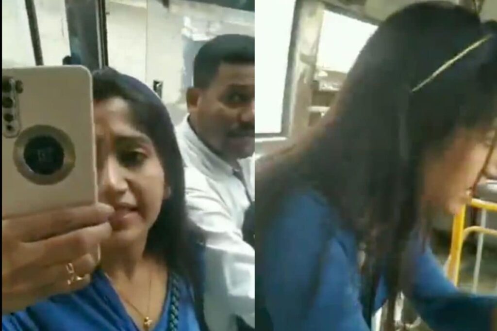 Karnataka Woman, Bus Conductor Fight Over ID Issues, Video Recorded on Phone Surfaces