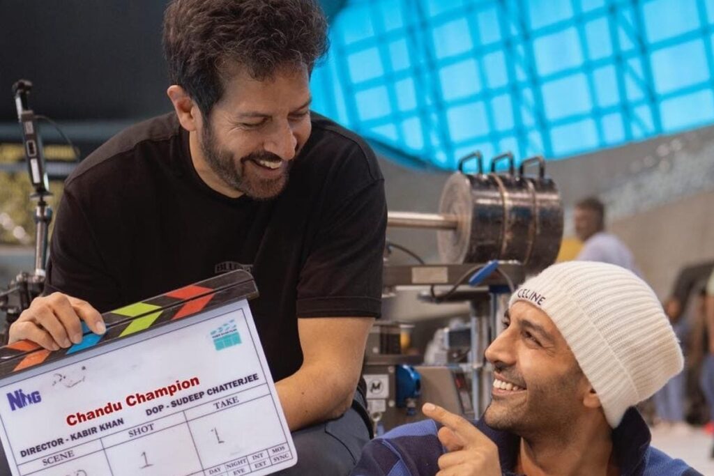 Kartik Aaryan Drops A Pic With Kabir Khan From The Sets Of Chandu Champion; Check It Out