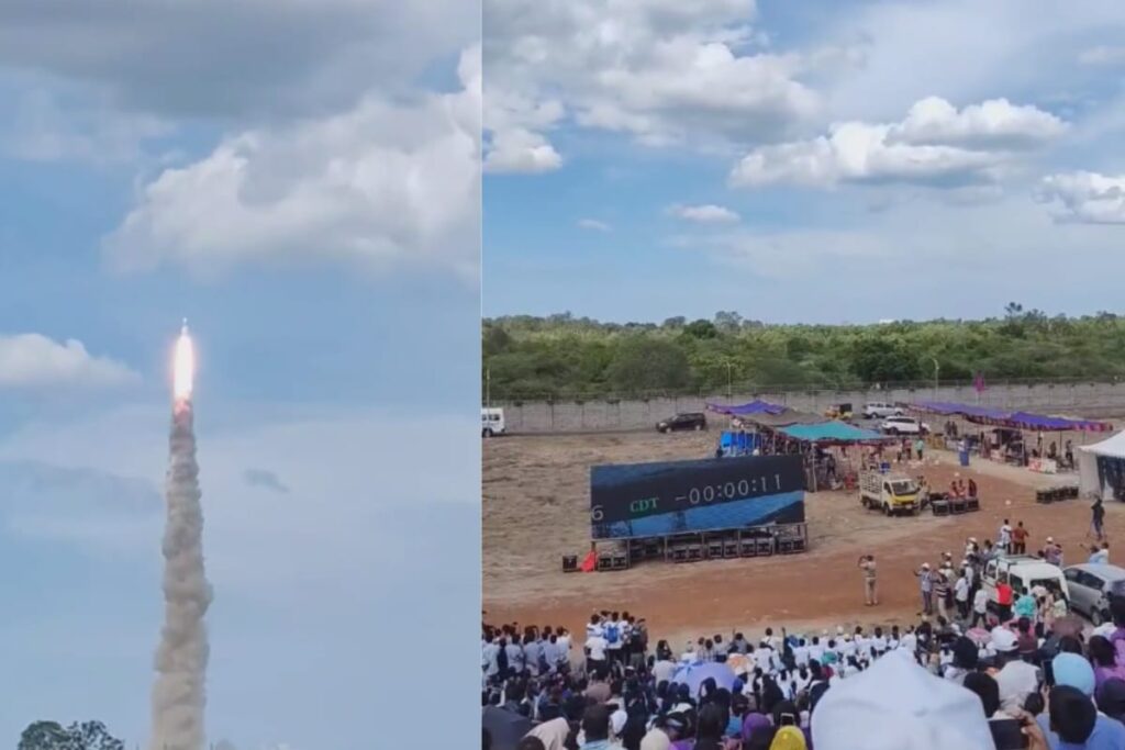 Viral Video: Crowd Erupts Into Cheers As Chandrayaan-3 Launches For The Moon