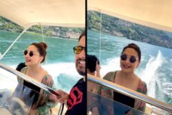 Madhuri Dixit Drives Motorboat On Lake Como, Fans Say 'Boss Queen Takes The Wheel'