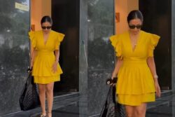 Malaika Arora Looks Chic In A Yellow Colour Dress As She Gets Papped In the City; Watch