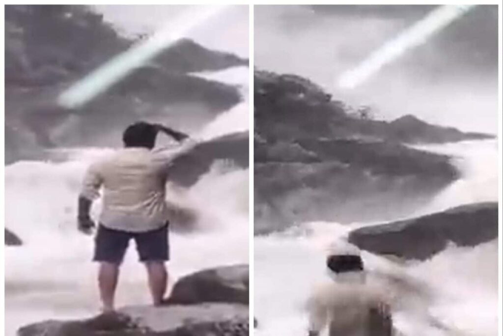 On Cam | 23-Year-Old Swept Away by Overflowing Waters of Arasinagundi Falls While Creating Instagram Reels
