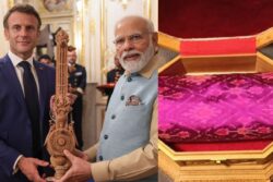 Sandalwood Sitar to Macron, Pochampally Silk to His Wife: A Look at Exquisite Gifts from PM Modi