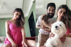Mouni Roy Stuns In A Pink Mini Dress, Poses With Hubby Dearest Suraj Nambiar In New Photos