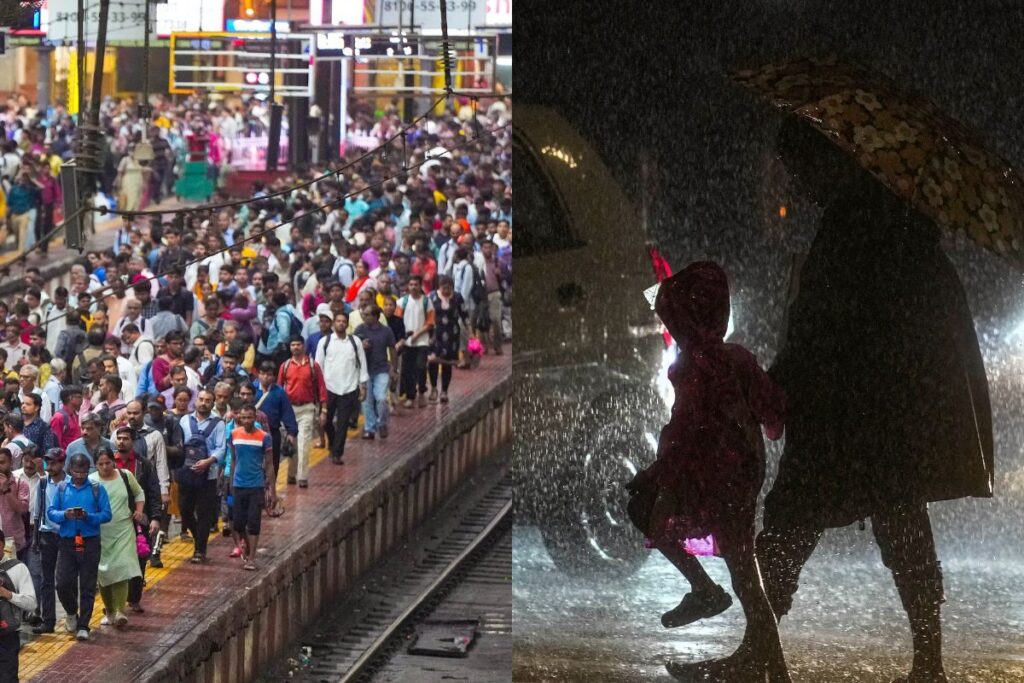 Mumbai Schools Shut Amid Heavy Rains, Trains Cancelled; Flood-Like Situation in Guj Districts | Updates