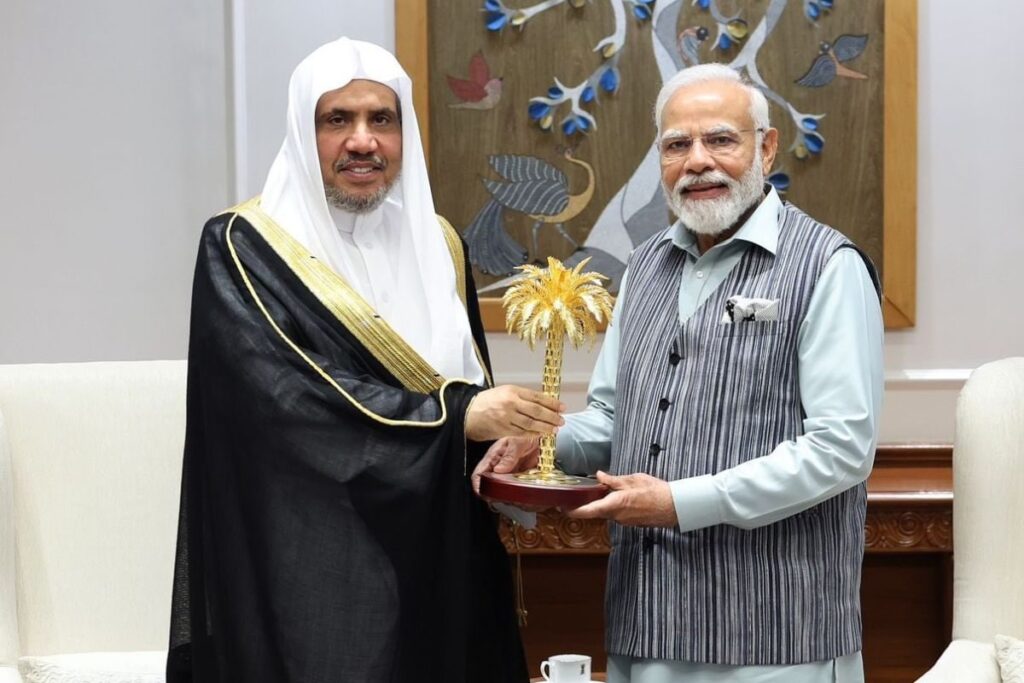 Muslim World League Secretary-General Al-Issa Meets PM Modi