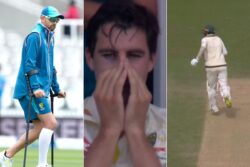 A Day After Walking with Crutches, Lyon Bats Through Pain & Runs on One Leg; Cummins is Worried - WATCH