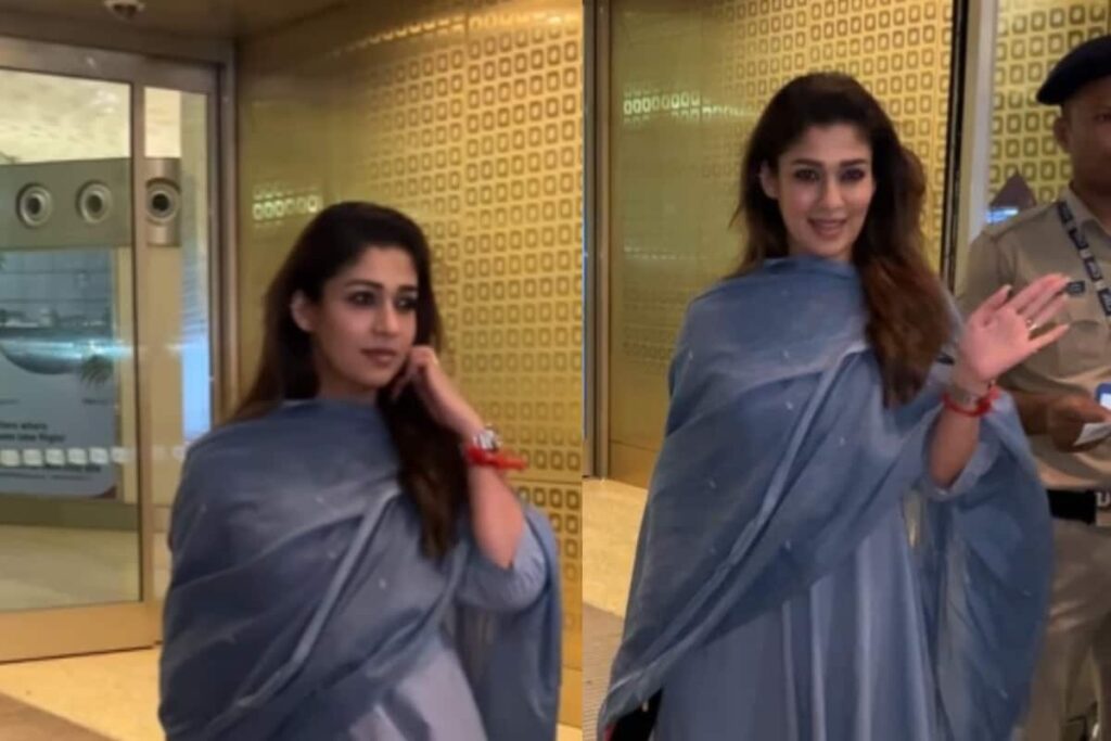Jawan Actress Nayanthara Looks Gorgeous In A Traditional Suit As She Gets Papped At The Airport; Watch