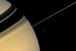 NASA’s Cassini Spacecraft Captures Stunning Pic Of Saturn And Its Moon Mimas