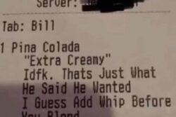 Bartender's Hilarious Reaction To Customer's 'Extra Creamy' Pina Colada Request Goes Viral