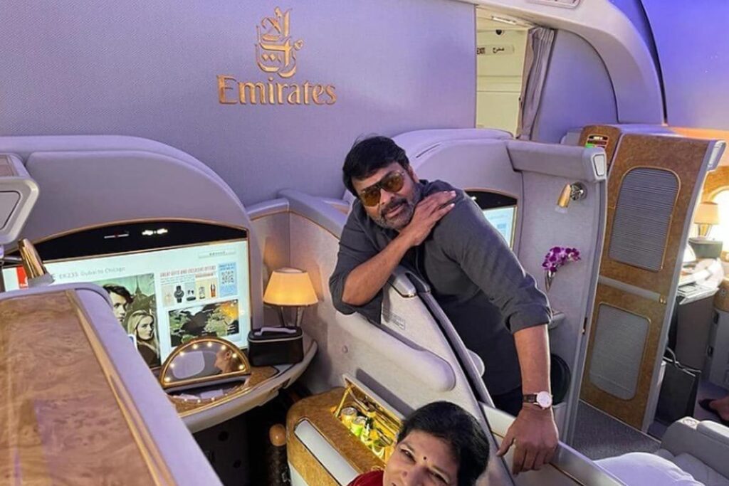 Megastar Chiranjeevi Jets Off To US With Wife To “Refresh And Rejuvenate”